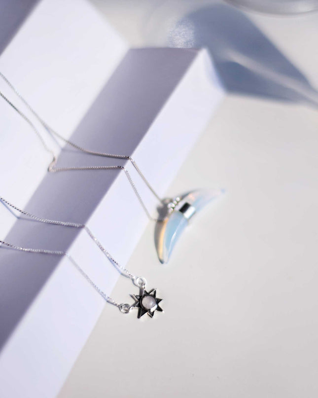 GARGANTILHA DENTE GEMADO- MOONSTONE