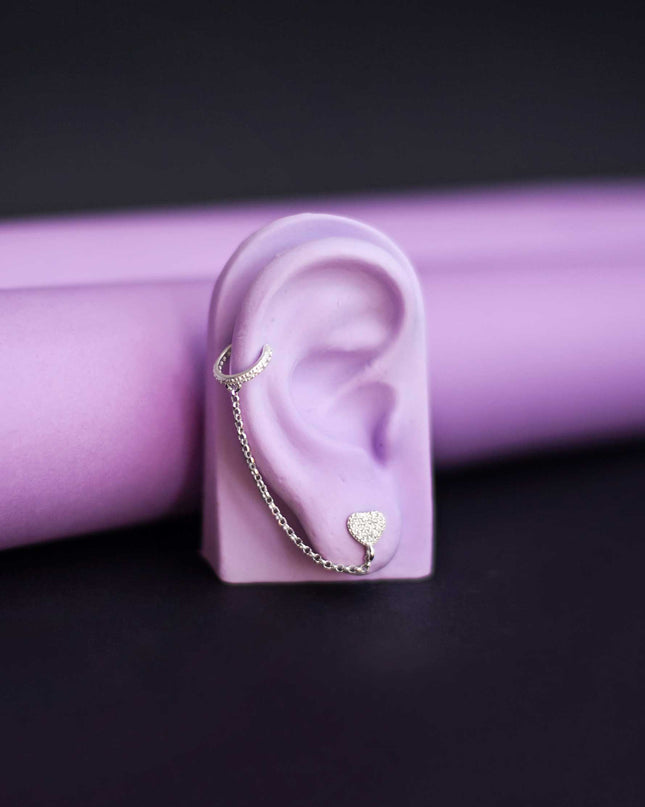 BRINCO EARLINE HEART- Zircônia