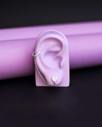 BRINCO EARLINE HEART- Zircônia