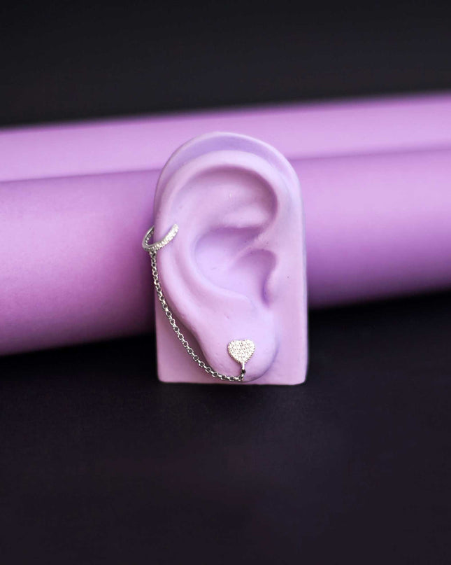 BRINCO EARLINE HEART- Zircônia